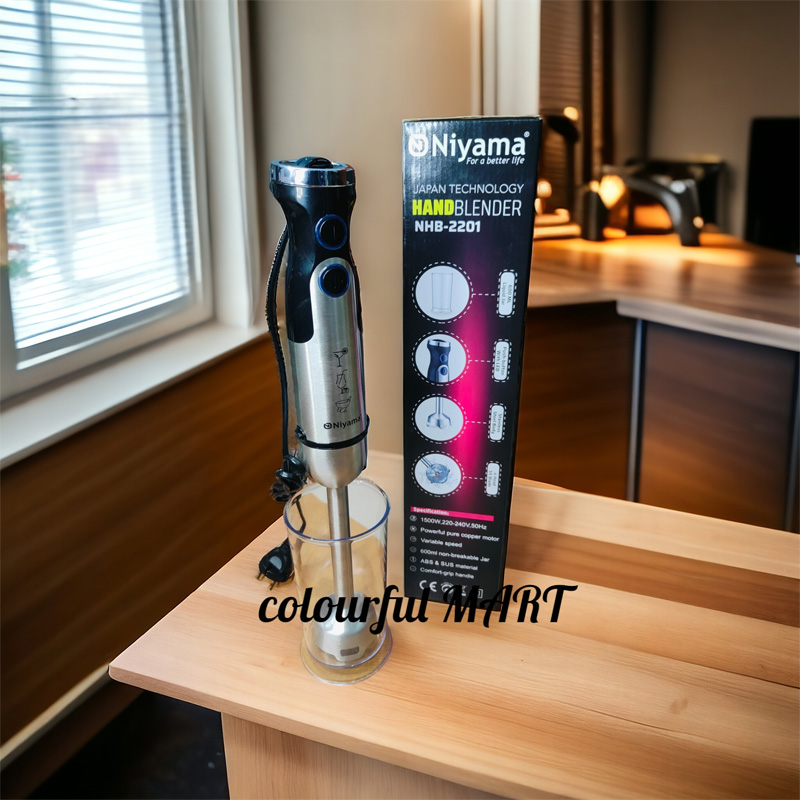 Picture of NIYAMA Electric Hand Blender/ Hand Mixer/ Egg Beater 1500 watt copper motor NIYA-MA NHD 2201(1500watt hand blende)