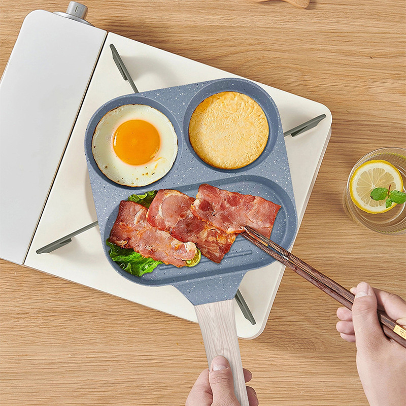 Picture of Egg Pan Nonstick Breakfast Grill Pan Egg Pan, Healthy Cookware Egg Cooker Pan(multicolour 1 pcs)