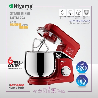 Picture of Niyama Stand Mixer, dough Kneader,  NSTM-002, 2200 watt, 10 litter japan technology