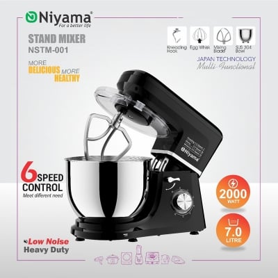 Picture of Niyama Stand Mixer, dough Kneader,  NSTM-001, 2000 watt, 7  litter japan technology