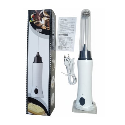 Picture of New Hand Liquid Mixer and Coffee Maker Juice Maker Rechargeable-White(coffee mixer 1pcs)