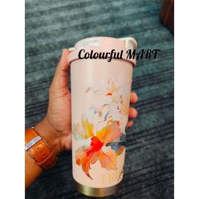 Picture of temperature display coffee/juice hot and cold 450ml stainless steel thermos with strap(without led 520ml)