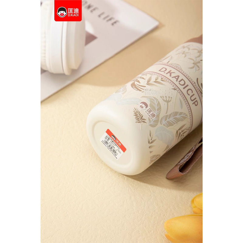 Picture of Customized 316 stainless steel 3d printed mini sling portable handle thermos cup water bottle(light purple)