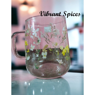 Picture of new 520ml Heat-resistant thickened  glass cup with simple large-capacity drinking cup 4pcs  set(520ml 1 pcs)