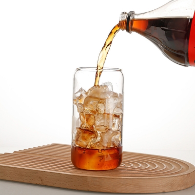 Picture of New 540ml Glass cup new high borosilicate coffee cup glass water cup cold drink cola beverage cup milk tea milk single layer cup(clear 540ml 1 pcs)