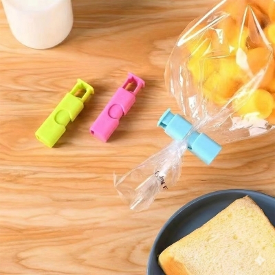 Picture of 10pcs/5pcs Food Sealing Clips, Snack Bag Clips, Moisture-proof Fresh-keeping Clips, Plastic Bag Sealing Clips(10pcs clip)