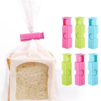 Picture of 10pcs/5pcs Food Sealing Clips, Snack Bag Clips, Moisture-proof Fresh-keeping Clips, Plastic Bag Sealing Clips(5pcs clip)