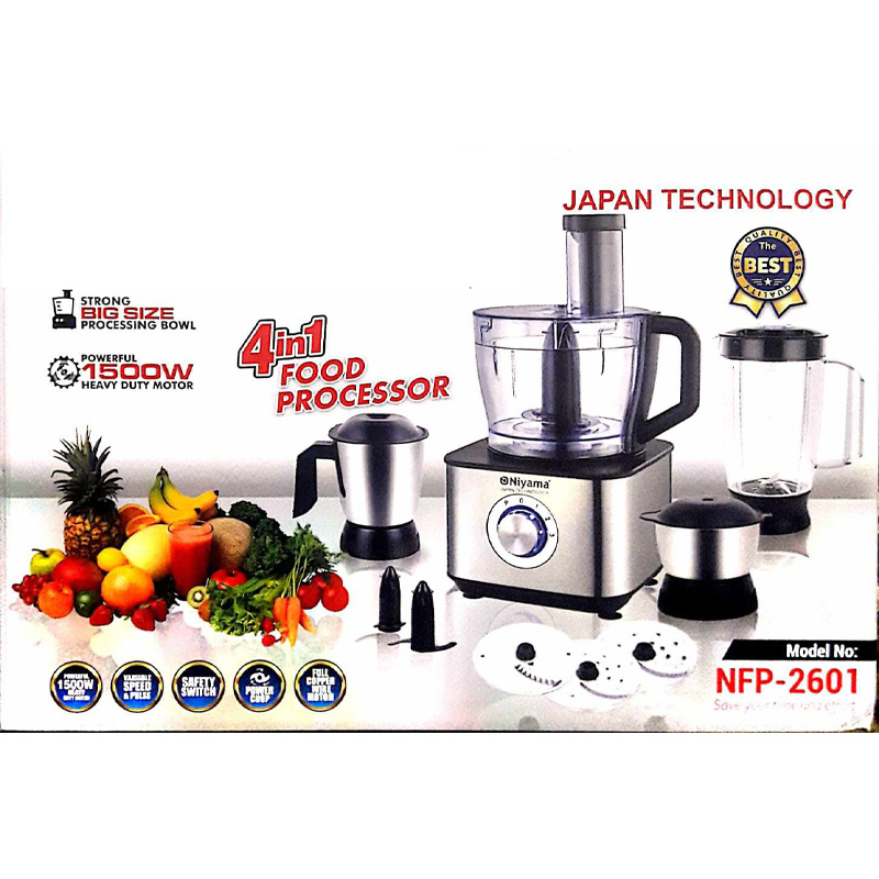 Picture of NIYAMAmultifunctional food processor  heavy duty japani technology(1200 watt)