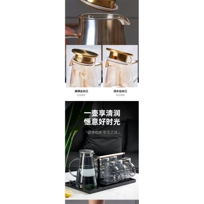 Picture of 1 pcs BOROSILICATE PITCHER, GPH28HA, 1900 ML golden Heat resistant(golden clear,1.800)