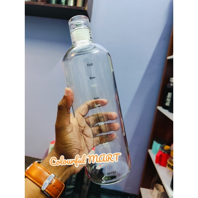 Picture of portable large-capacity single-layer sports glass high borosilicate material outdoor water cup(1000ml new shape)
