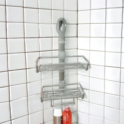 Picture of Binca Collapsible & Adjustable Shower Caddy (Aluminum) high quality(aluminum silver color)