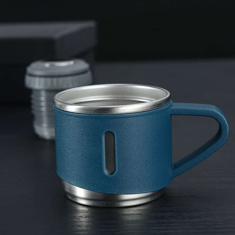 Picture of 500ml Water bottles 304 stainless steel vacuum flask set business gift tea cups can be wholesale gift cups drink bottle With Lid - Water Bottle(Deep Blue)