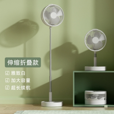 Picture of New desk lamp folding student dormitory office small electric fan with lamp USB charging and plugging dual-use wall-mounted desktop fan(new stand fan)