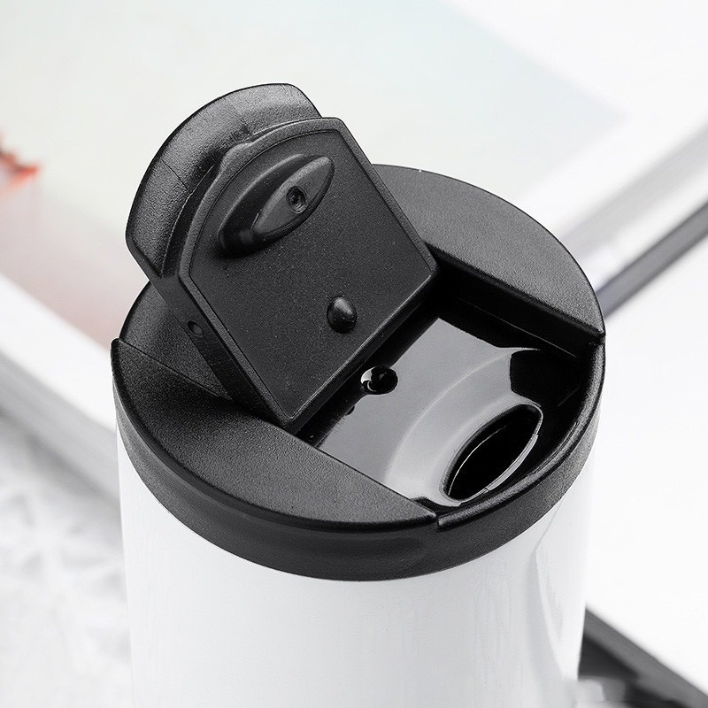Picture of 500ml Double Stainless Steel 304 Coffee Mug Leak-proof Thermos Milk Mug Travel Cup Household Gifts(Red)