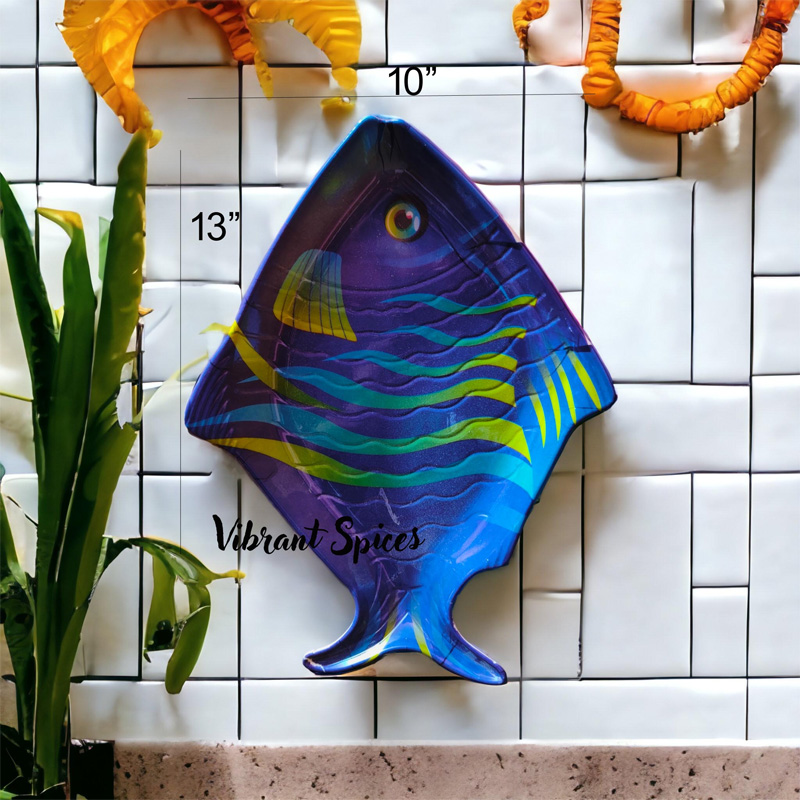 Picture of new Excusive Fish Design Serving Dish / Plate 14" Inch,Oven Proof melamine(1pcs new shape fish design)