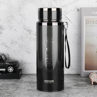 Picture of 750ml/600ml five-Layer Stainless Steel Vacuum Thermos Mug Led Digital Temperature Display Water Bottle For Office Tea Coffee Mugs(black 750ml)