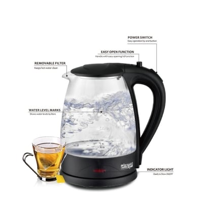 Picture of DSP 1.7L Stainless Steel Automatically Off Anti-Hot Electric Kettle Household Kitchen Appliance Low-Noise Electric Kettle(DSP 1129 (1.7litter))