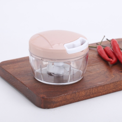 Picture of Mini Plastic Chopper With 3 Blades Mini Hand Blenders Handi Vegetable Quick Cutter for Kitchen Vegetable Chopper Machine (350ml)(Multicolor)