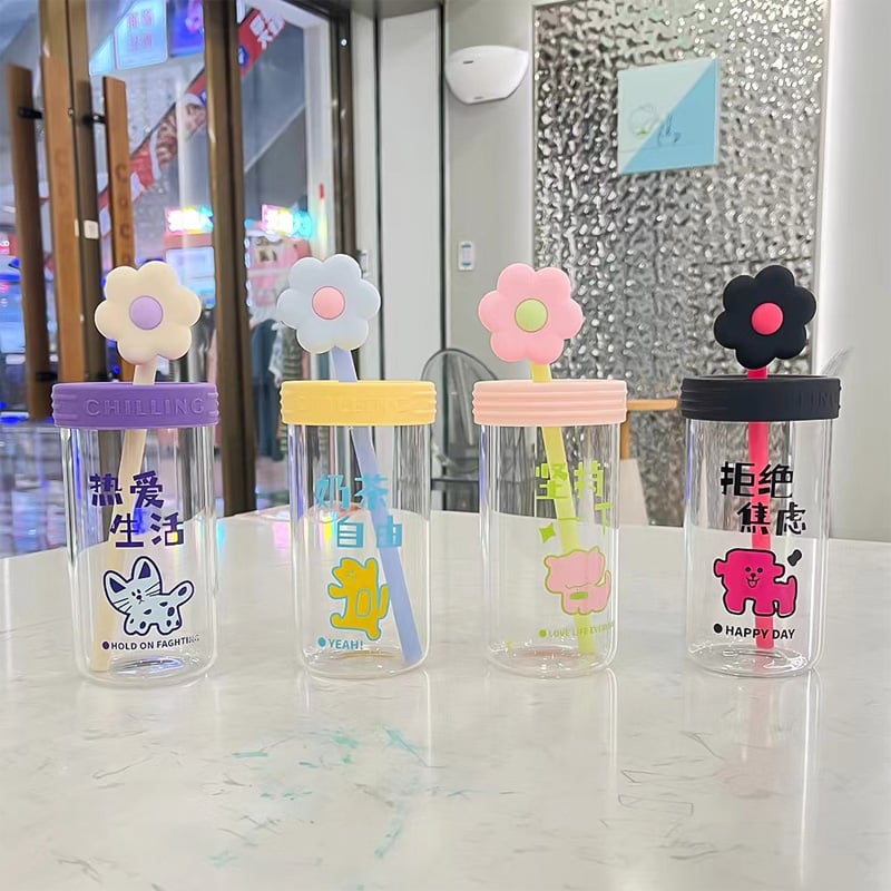 Picture of 540ml Glass cup new high borosilicate coffee cup glass water cup cold drink cola beverage cup milk tea milk single layer cup(650ml juice pot 1p)