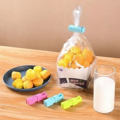 Picture of 10pcs/5pcs Food Sealing Clips, Snack Bag Clips, Moisture-proof Fresh-keeping Clips, Plastic Bag Sealing Clips(5pcs clip)