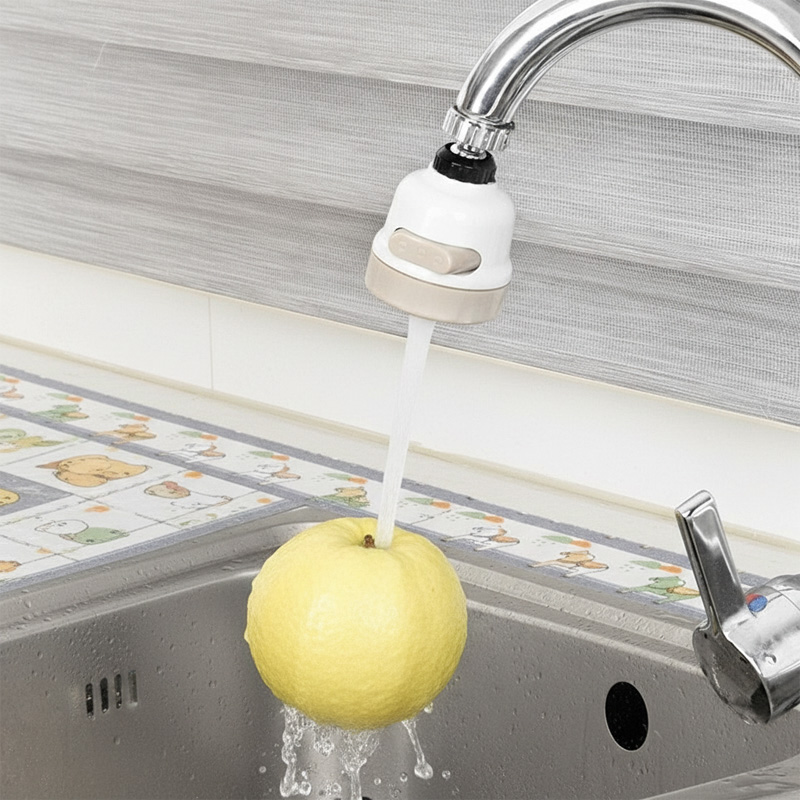 Picture of New Movable Kitchen Tap Head  360° Rotatable Water Spray ABS Sink Faucet Spray Head Tap  Splash Filter Water Saving Pressurization Nozzle Bubbler Connector 3 Modes Adjustment(3 speed shower head)