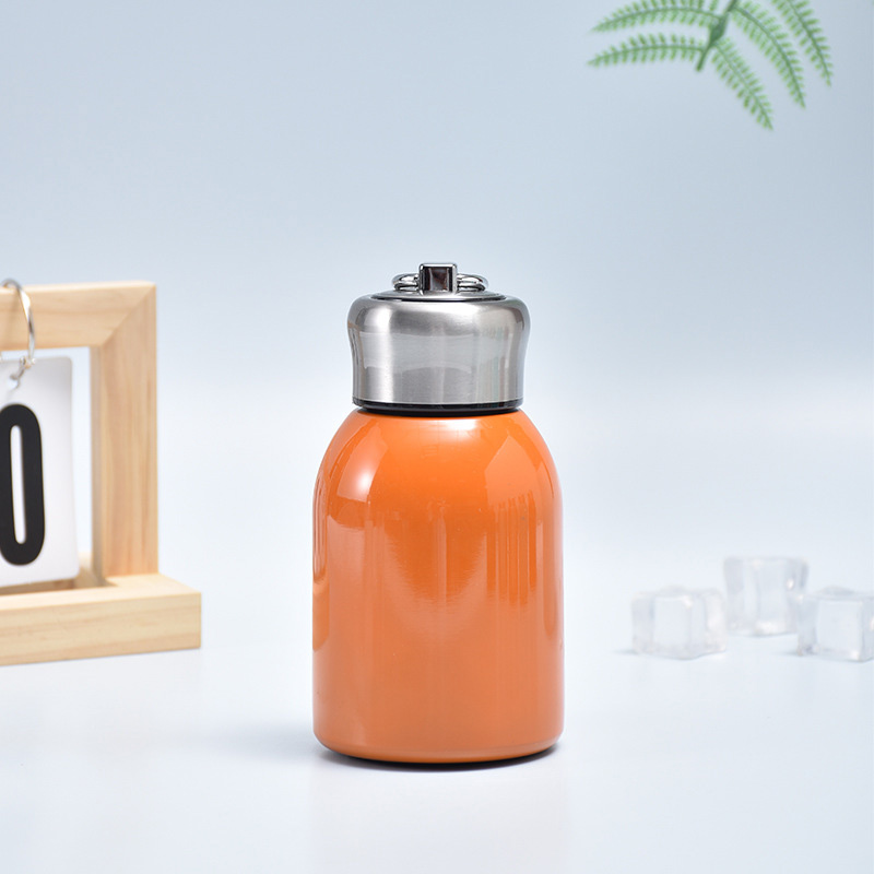 Picture of Leakproof Portable Modern Thermal Drinking Bottle MIni Lightweight Stainless Steel Water Bottle for Kids Men Women(Rose Gold)