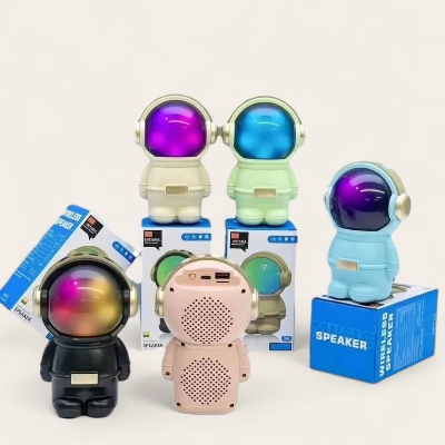Picture of 808 Astronaut Light Portable Bluetooth Speaker | Smart Astronaut Design | LED Night Light & Music Player - Multicolor