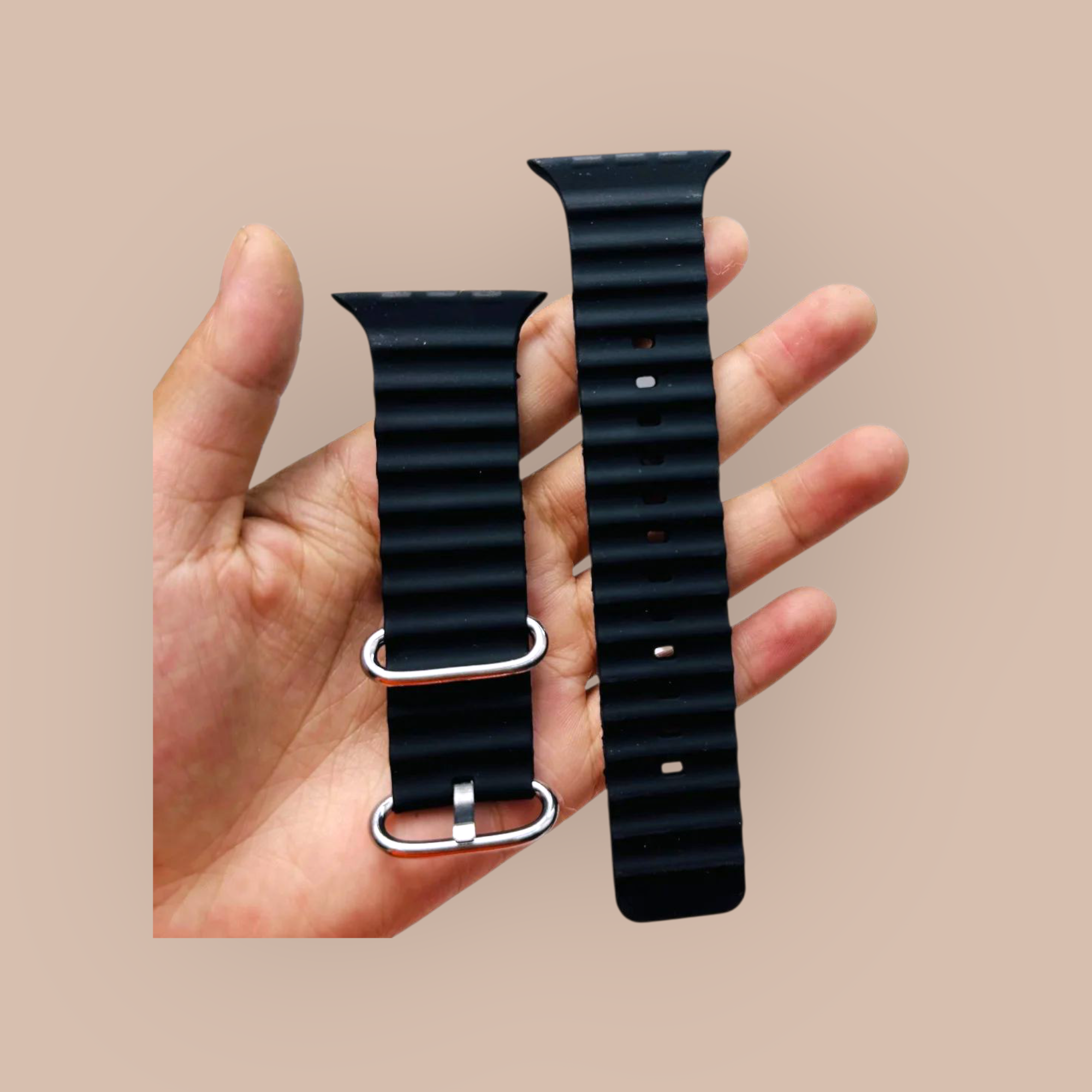 Picture of Ocean Silicone Smartwatch Strap | 3-Color Pack | Durable & Comfortable Replacement Band for Smart Watches