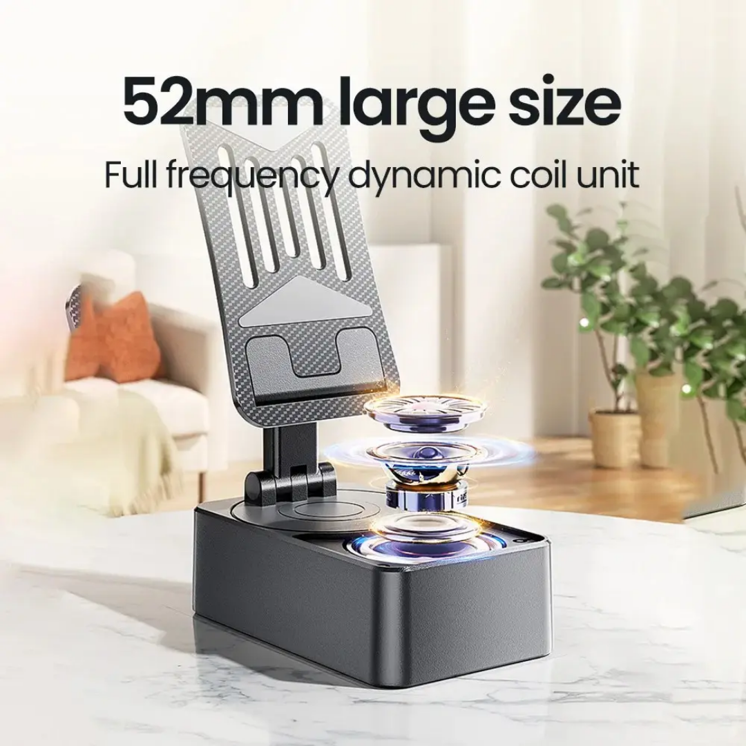 Picture of 3-in-1 Phone Stand with Wireless Speaker | Anti-Slip Base | HD Surround Sound | Compatible with iPhone & Smartphones | Cool Gadget