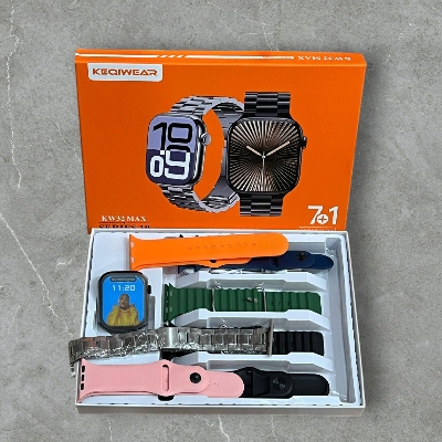 Picture of KW32 Max Smartwatch | 7-in-1 Premium Carve Display | Fitness & Health Tracker | Bluetooth Calling & Android/iOS Compatible