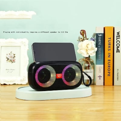 Picture of AQ-556 RGB Flashlight Wireless Bluetooth Speaker | FM Radio | Stable Performance | Bluetooth 5.0 Portable Speaker - Multicolor
