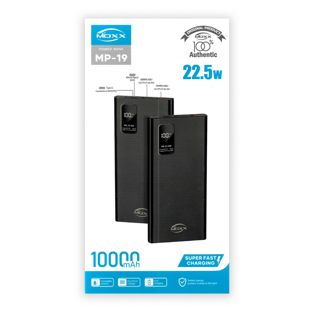 Picture of Moxx  Mp-19 10000 Mah 22.5w Fast Charging Powerbank