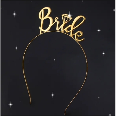 Picture of Bride To Be Headband: Bridal Shower Bachelorette Party - Black