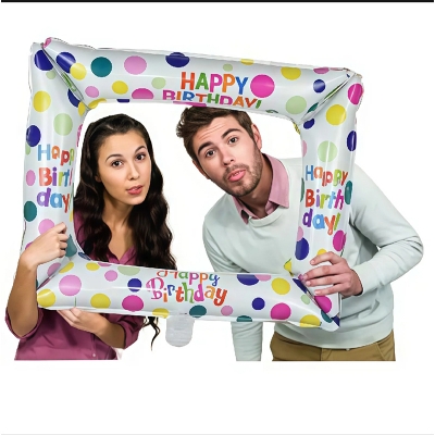 Picture of Photo Frame Shape Aluminum Foil Balloons, Birthday Party Events Props