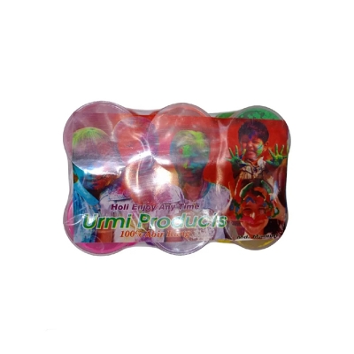 Picture of 6 pcs Abir or Holi color. Which is used in birthday, wedding or any occasion.