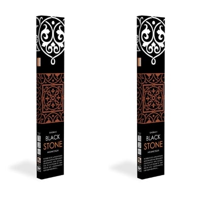 Picture of Black Stone Incense Sticks , 2 Packet of 26 Sticks Agarbatti, Darshan India