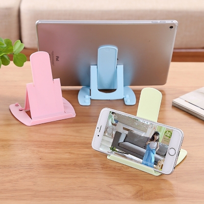 Picture of Card cell phone holder foldable two-shift adjustable mobile phone seat portable plastic mobile phone holder