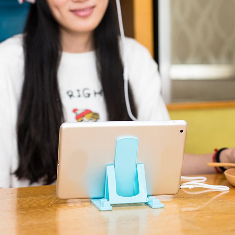 Picture of Multifunction Mobile Phone Holder Phone Folding Charging Rack Holder Desktop Stand for iPhone Huawei LG Smartphone Tablet - Multicolor