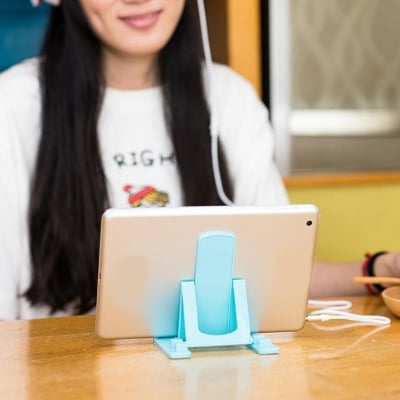 Picture of Multifunction Mobile Phone Holder Phone Folding Charging Rack Holder Desktop Stand for iPhone Huawei LG Smartphone Tablet - Multicolor