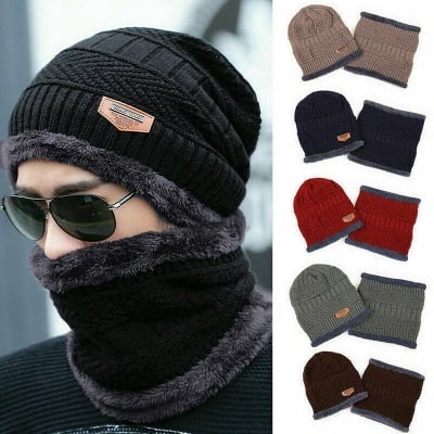 Picture of Fleece Wool Liner Thick Hat Scarf Set
