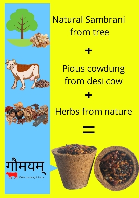 Picture of Agarbatti dup agarbatti Gaumayam Herbal Hawan Cup resin benzoin agarbatti