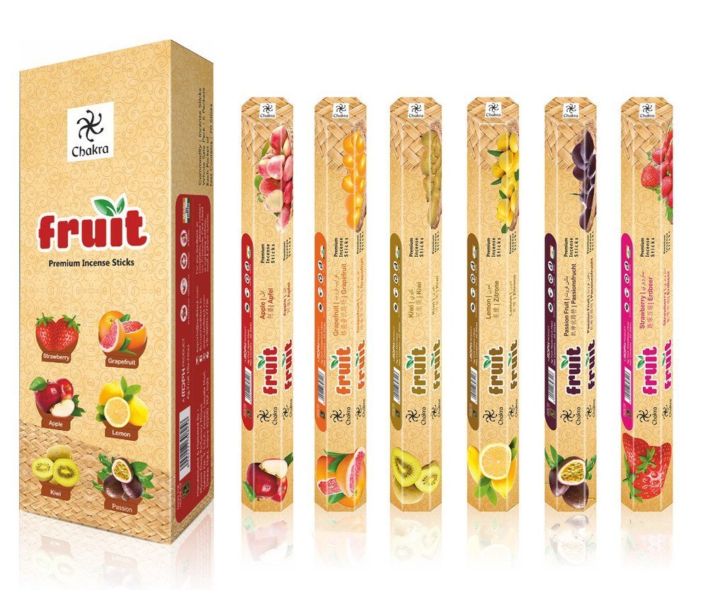 Picture of Fruit Natural Incense Sticks Agarbatti - 12 Packet  Per Box