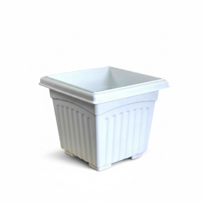 Picture of 9 Inch Khandani Square Tub (White) - Premium Planter for Your Home