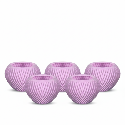 Picture of 4 Inch Decorative Flower Pot (RL) - 5 Pcs | Stylish Indoor &amp; Outdoor Planters
