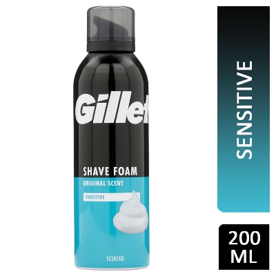 Picture of UK Products Gillette Original Scent Men's Shaving Foam for Sensitive Skin 200 ml