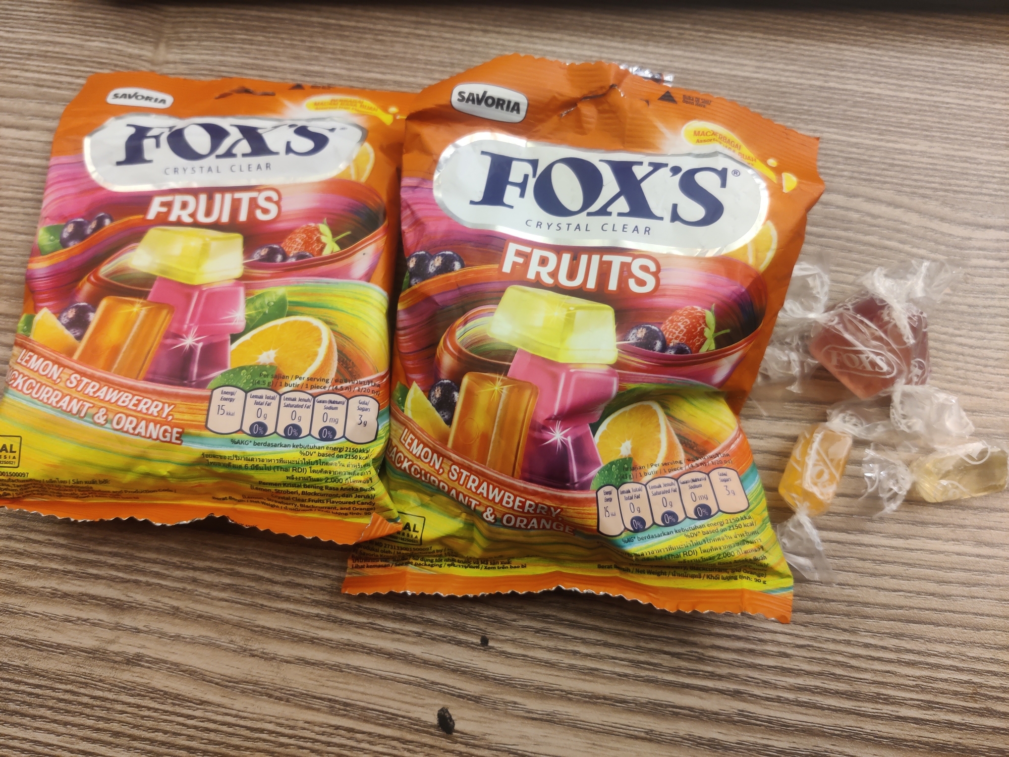 Picture of Foxs crystal clear fruits candy Pack 90gm