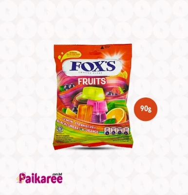 Picture of Foxs crystal clear fruits candy Pack 90gm