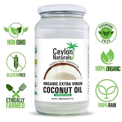 Picture of Ceylon Naturals Organic Extra Virgin Coconut Oil 1 litre - Sri Lanka