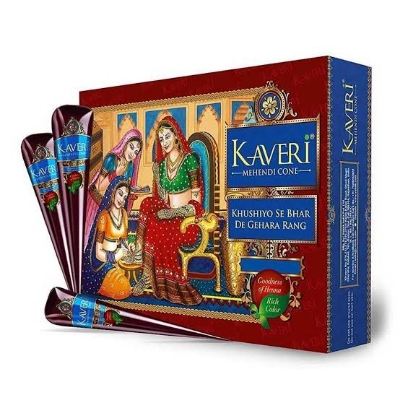 Picture of Indian Kaveri Cone Mehndi-12pcs