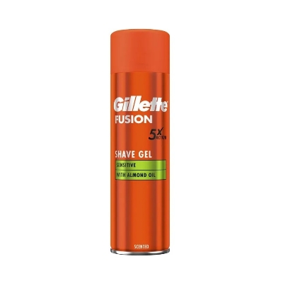 Picture of UK Products Gillette Fusion Moisturising Shave Gel For Men With Almond Oil 200ml